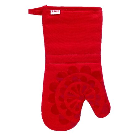 T-FAL Red Cotton Oven Mitt 50948